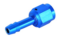 AN to Straight Hose Barb Adapter Fitting [-4 AN Female to 1/4 in. I.D. Hose, Blue]