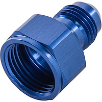 AN Female to Male Reducer Fitting [-8 AN Female to -6 AN Male, Blue Hard Anodized]
