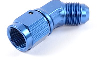 AN Female to AN Male 45-Degree Union [-6 AN Female Swivel to -6 AN Male, Blue]