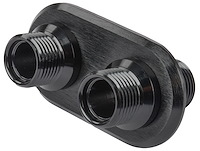 Firewall Bulkhead 2-Port Black Aluminum