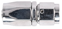 Polished Straight Hose End -6AN