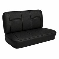 Bench Seat Upholstery for 1955 (2nd Series)-1959 Chevrolet/GMC Trucks, w/Dual Inserts [Black]