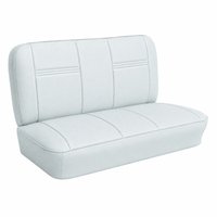 Bench Seat Upholstery for 1955 (2nd Series)-1959 Chevrolet/GMC Trucks, w/Dual Inserts [White]