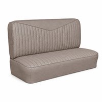 Bench Seat Upholstery for 1955 (2nd Series)-1959 Chevrolet/GMC Trucks, w/V-Insert & Vertical Pleats [Champagne]