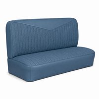 Bench Seat Upholstery for 1955 (2nd Series)-1959 Chevrolet/GMC Trucks, w/V-Insert & Vertical Pleats [Blue]