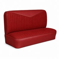 Bench Seat Upholstery for 1955 (2nd Series)-1959 Chevrolet/GMC Trucks, w/V-Insert & Vertical Pleats [Red]