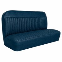 Bench Seat Upholstery for 1955 (2nd Series)-1959 Chevrolet/GMC Trucks, w/Horizontal Insert & Vertical Pleats [Dark Blue]