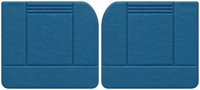 Front Door Panel Set for 1955 (2nd Series)-1959 Chevy/GMC Trucks, w/Wide Center Insert [Seville Vinyl, Blue]