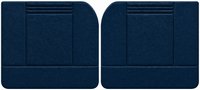 Front Door Panel Set for 1955 (2nd Series)-1959 Chevy/GMC Trucks, w/Wide Center Insert [Seville Vinyl, Dark Blue]
