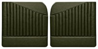 Front Door Panel Set for 1955 (2nd Series)-1959 Chevy/GMC Trucks, w/Vertical Pleats & Diagonal Insert [Seville Vinyl, Green]