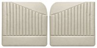 Front Door Panel Set for 1955 (2nd Series)-1959 Chevy/GMC Trucks, w/Vertical Pleats & Diagonal Insert [Seville Vinyl, Fawn]