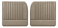 Front Door Panel Set for 1955 (2nd Series)-1959 Chevy/GMC Trucks, w/Vertical Pleats [Seville Vinyl, Champagne]