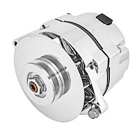 1-Wire GM Alternator 100 AMP Output V-Belt Pulley [Chrome Plated Finish]