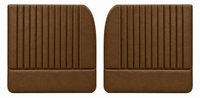 Front Door Panel Set for 1955 (2nd Series)-1959 Chevy/GMC Trucks, w/Vertical Pleats [Seville Vinyl, Saddle]