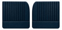Front Door Panel Set for 1955 (2nd Series)-1959 Chevy/GMC Trucks, w/Vertical Pleats [Seville Vinyl, Dark Blue]