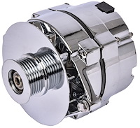 1-Wire GM Alternator 100 AMP Output Serpentine Pulley [Chrome Plated Finish]