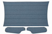 Headliner w/Sun Visors for 1970 Chevy Camaro, Pontiac Firebird w/Standard Int. [Premier Non-Perforated Grain Light Blue Vinyl]