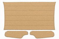 Headliner w/Sun Visors for 1971-1973 Chevy Camaro, Pontiac Firebird w/Deluxe Int. [Premier Perforated Grain Sandalwood Vinyl]