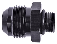 AN Port Adapter Fitting [-6 AN O-Ring Port (9/16 in.-18 Thread) To -10 AN Male, Black]
