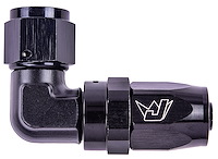 AN 90-Degree Forged Swivel Hose End [-8 AN Female to -8 AN Hose]