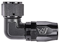 AN 90-Degree Forged Swivel Hose End [-12 AN Female to -12 AN Hose]
