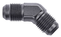 AN to AN 45-Degree Union Fitting [-6 AN Male to -6 AN Male, Black]