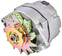1-Wire GM Alternator 100 AMP Output V-Belt Pulley [Natural Finish]