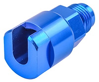 AN to Fuel Injection Threaded Adapter Fitting [-6 AN Male to 5/16 in. Hard Line, Blue]