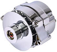 1-Wire GM Alternator 140 AMP Output Serpentine Belt Pulley [Chrome Plated Finish]
