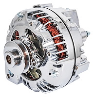 Chrysler Alternator 100 Amp [Internal Regulator, Single Groove V-Belt Pulley, Chrome Plated Finish]