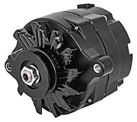 Ford 1-Wire Alternator [100 Amp, V-Belt Pulley, Black Body/Pulley/Fan]