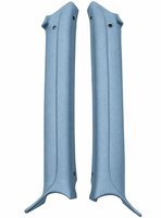 A-Pillar Pads Fits Select 1968-1969 Buick, Chevrolet, Oldsmobile, Pontiac A-Body Coupe Models [Light Blue]