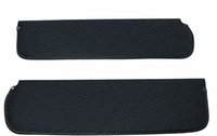 Sun Visors for 1963-1969 Dodge D100, D200, D300, W100, W200, W300 Trucks, w/o Mirrors [Black Madrid Grain Vinyl]
