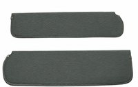 Sun Visors for 1963-1969 Dodge D100, D200, D300, W100, W200, W300 Trucks, w/o Mirrors [Charcoal Madrid Grain Vinyl]