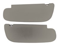 Sun Visors for 1994-2002 Dodge Ram 1500, 2500, 3500 Trucks, w/o Passenger Side Mirror [Ox Gray Foam-Backed Cloth]