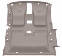 ABS Plastic Headliner for 1999-2006 Chevrolet, GMC 3-Door Extended Cab Trucks [Foambacked Cloth, Medium Grey]