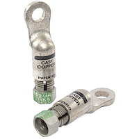 Compression Battery Cable End Lugs for 3/8 in. or 10 mm Stud [Straight]