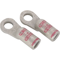 Crimp Battery Cable End Lugs for 3/8 in. or 10 mm Stud [Straight]