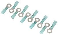 Heat Shrink Ring Terminals 14-16 AWG 1/4 in. Stud [10/pkg]