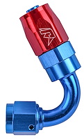 120 degree Max Flow Swivel Hose End -6 AN