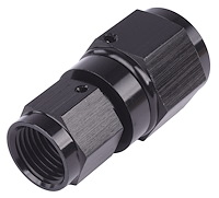 AN to AN Swivel Coupler Reducer [-8 AN Female to -6 AN Female, Black]