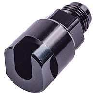 AN to Fuel Injection Threaded Adapter Fitting [-6 AN Male to 5/16 in. Hard Line, Black]