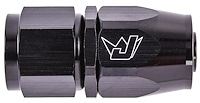 AN Straight Max Flow Swivel Hose End [-10 AN Female to -10 AN Hose, Black]