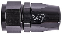 AN Straight Max Flow Swivel Hose End [-16 AN Female to -16 AN Hose, Black]