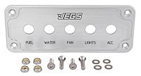 5-Toggle Switch Panel With Engraved Switch Labels and Epoxy Inlay