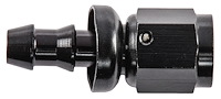 AN Straight Push-Loc Hose End [-4 AN Female Swivel to Push-Loc Hose, Black]