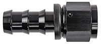 AN Straight Push-Loc Hose End [-10 AN Female Swivel to Push-Loc Hose, Black]