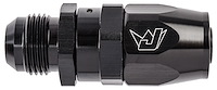 AN Male Straight Max Flow Swivel Hose End [-10 AN Male to -10 AN Hose, Black]
