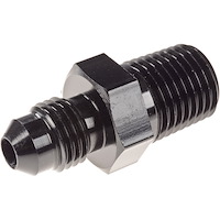 AN to NPT Straight Adapter Fitting [-4 AN Male to 1/4 in. NPT Male, Black]