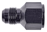 AN to NPT Straight Adapter Fitting [-6 AN Male to 1/4 in. NPT Female, Black]